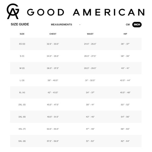 GOOD AMERICAN Bikini Sexy Boost Top Sculpt Good Waist Bright Poppy XS (0) b NWT - Picture 6 of 9